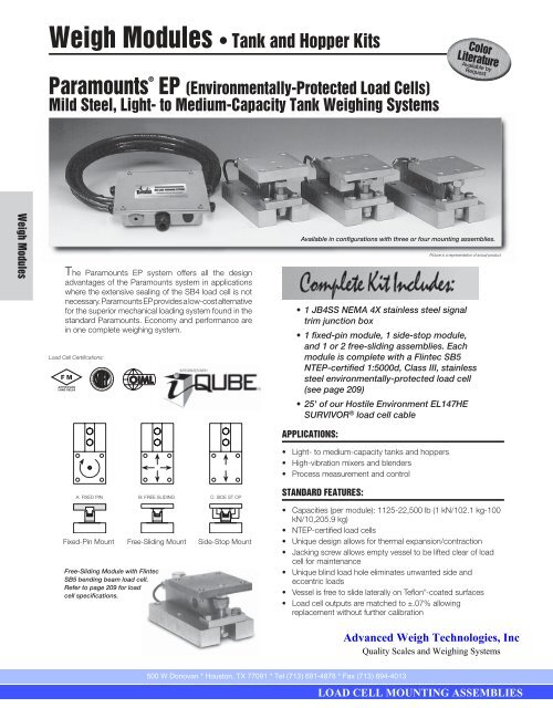 Loadcell Mounting Assemblies Guide - Advanced Weigh ...