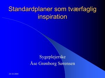 Standardplaner som tvÃ¦rfaglig inspiration - EPJ-Observatoriet