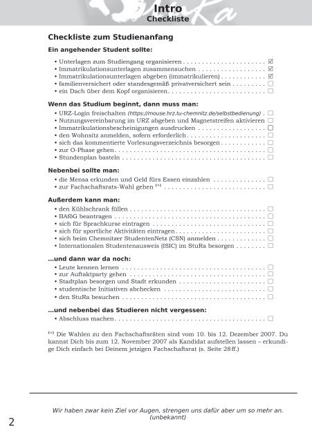 Fibel 2007 als PDF - StuRa - Technische Universität Chemnitz