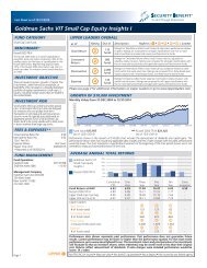 Goldman Sachs VIT Structured Small Cap Equity I - Total Value ...