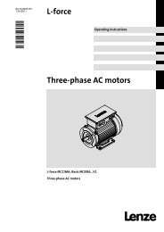 Operating Instructions MxxMA-MxERA Three-phase AC ... - Lenze