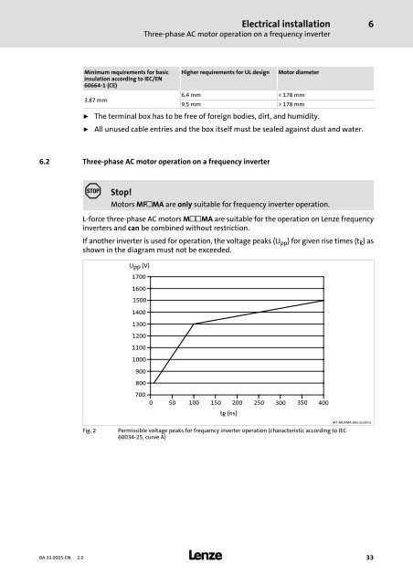 Operating Instructions MxxMA-MxERA Three-phase AC ... - Lenze