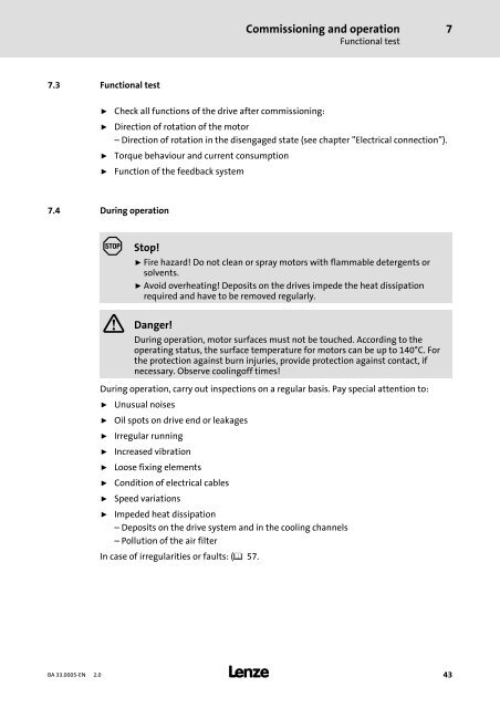 Operating Instructions MxxMA-MxERA Three-phase AC ... - Lenze