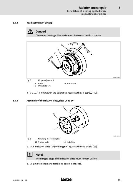 Operating Instructions MxxMA-MxERA Three-phase AC ... - Lenze