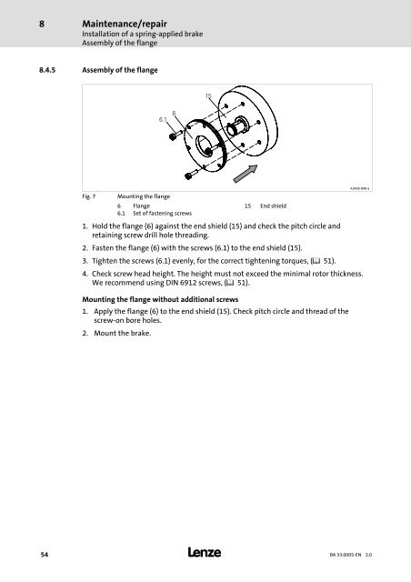 Operating Instructions MxxMA-MxERA Three-phase AC ... - Lenze