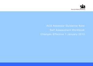 Changes to the ACS Self Assessment Workbook - Security Industry ...