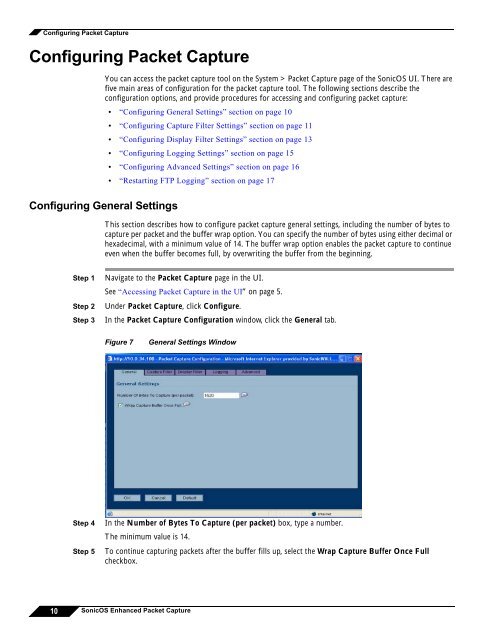 What is Packet Capture? - SonicWALL