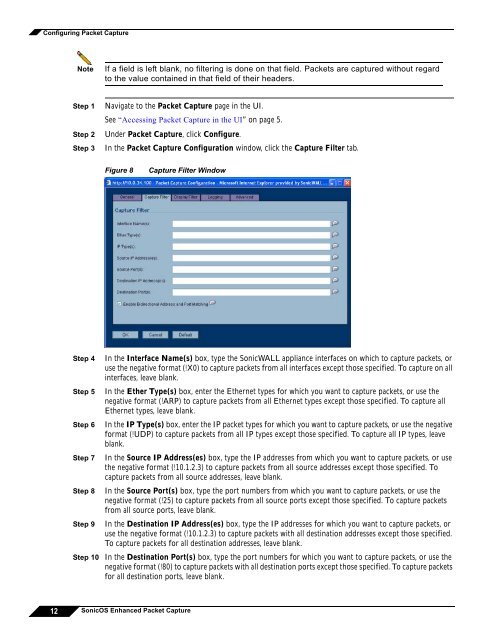 What is Packet Capture? - SonicWALL