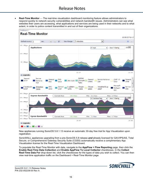 SonicOS 5.8.1.13 Release Notes - SonicWALL