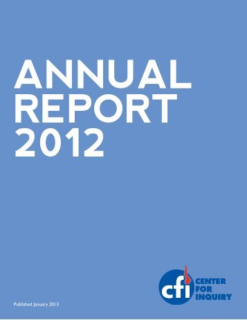 annual report 2012 - Center for Inquiry