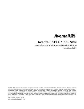 Aventail - SonicWALL