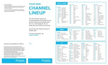 your new channel lineup - Comcast Business