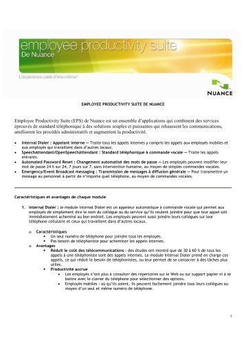 Téléchargez la brochure - SSP Telecom