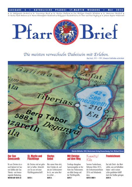 Pfarrbrief ++ Mai 2015 ++ Pfarrei St. Martin Wegberg__Korrektur