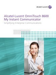 My Instant Communicator Alcatel-Lucent OmniTouch 8600