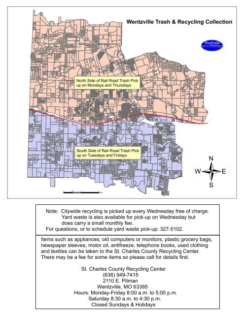 Wentzville Trash & Recycling Guide - The City of Wentzville | Missouri