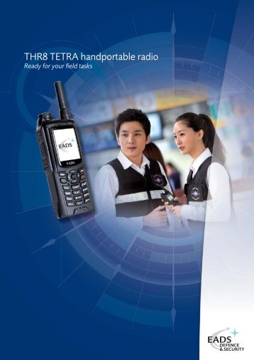 THR8 TETRA handportable radio - Integcomm