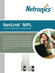 NetLink MPL Data Sheet - Netronics Networks
