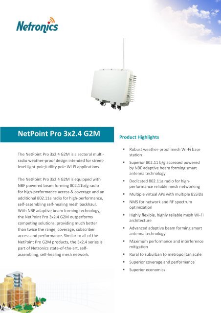 NetPoint Pro 3x2.4 G2M Data Sheet.pdf - Netronics Networks