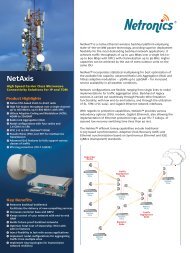 NetAxis Data Sheet - Netronics Networks