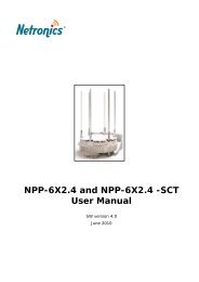 NetPoint Pro 6X2.4 User Manuel SW4.0.pdf - Netronics Networks