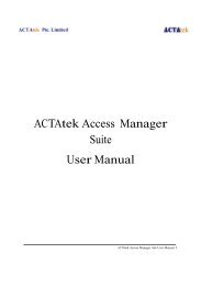 ACTAtek Access Manager Suite User Manual