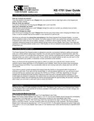 KE-1701 User Guide - Essex Electronics