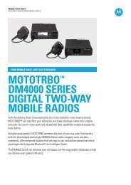 mototrbo™ dm4000 series digital two-way mobile radios - Radiotrans