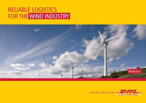 Download our Wind Energy Logistics brochure - DHL