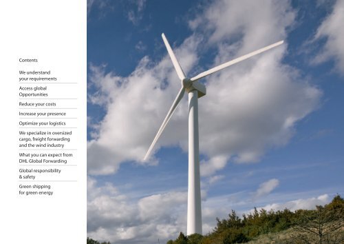 Download our Wind Energy Logistics brochure - DHL