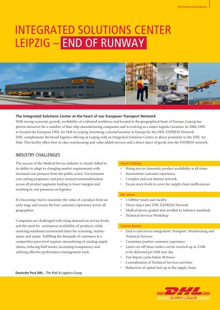 Download our End of Runway Flyer - DHL