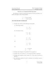 ES441 Geophysical Fluids Examples on GFD Exercises on ...