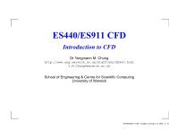 ES440/ES911 CFD - School of Engineering - University of Warwick