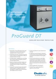 ProGuard DT Safe Brochure - Chubb Safes - Just Safes Australia