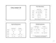 Croy Lesson 18