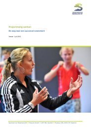 Projectmatig werken - SportServiceDesk