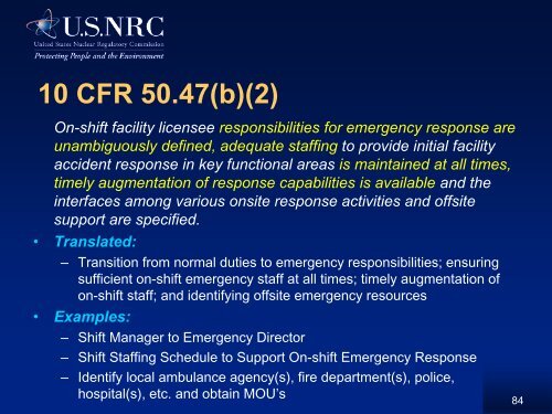 Session 3_NRC Fundamentals of Emergency ... - National REP