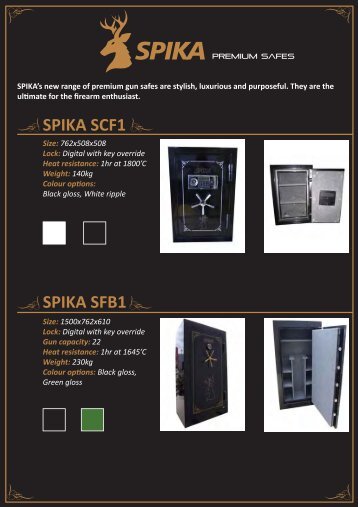 SPIKA SCF1 SPIKA SFB1 - S.A. Safe Supplies