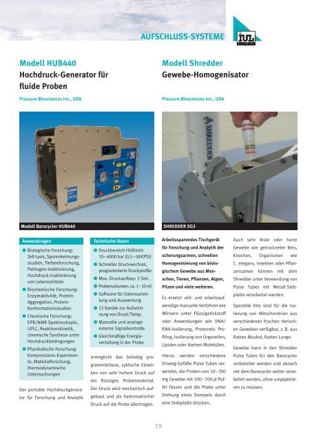 Fermentations-Technologie Probennahme ... - IUL  Instruments GmbH