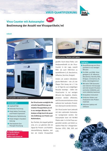 Fermentations-Technologie Probennahme ... - IUL  Instruments GmbH