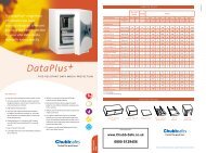 DataPlus+ - Chubb Safes