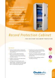 Record Protection Cabinet - Chubb Safes