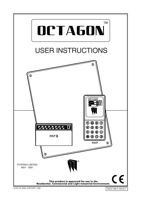 Octagon User instructions - sosecure.net