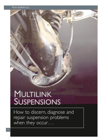 MULTILINK SUSPENSIONS - W124 Performance