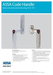 produktblad code handle - ASSA OEM