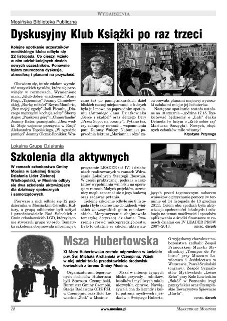 Wydanie 11/94 - Mosina, UrzÄd Miasta