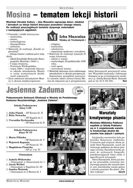 Wydanie 11/94 - Mosina, UrzÄd Miasta