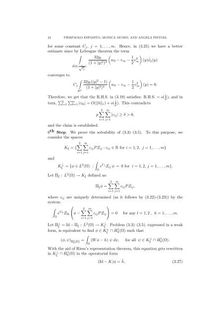 CONCENTRATING SOLUTIONS FOR A PLANAR ... - CAPDE