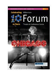 Season 33 brochure May - August 2012.pdf - Millennium Forum