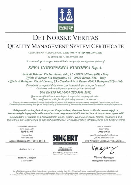 SPEA INGEGNERIA EUROPEA S.p.A.